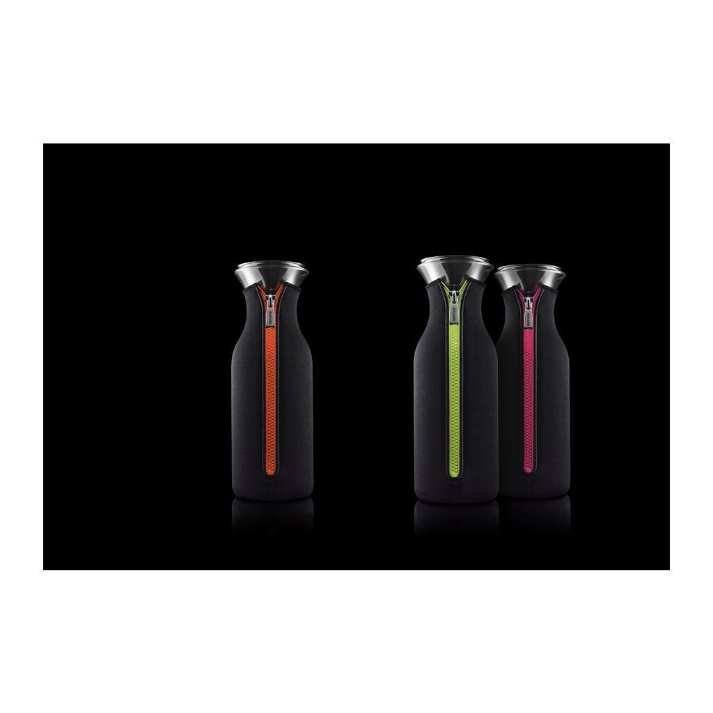 Fridge Carafe with Neoprene Cover 1 Liter Black Lime a7