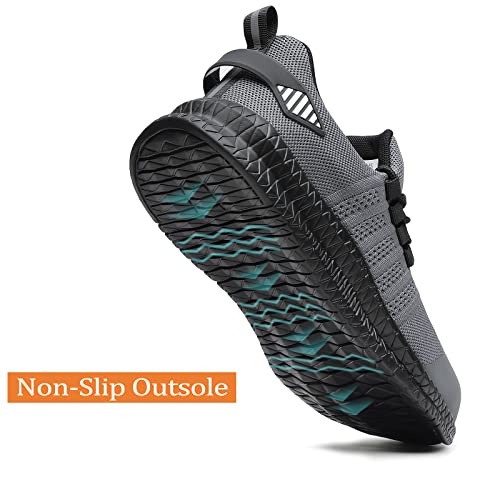 Steel Toe Work Shoes Lightweight Slip Resistant Safety Sneakers q7