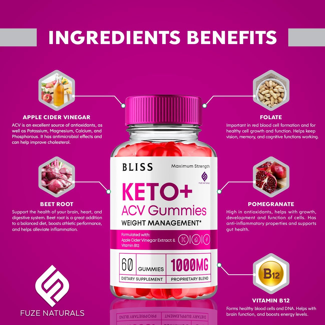 Keto ACV Gummies with Apple Cider Vinegar and Vitamin B12 B6, 120 Count q7m