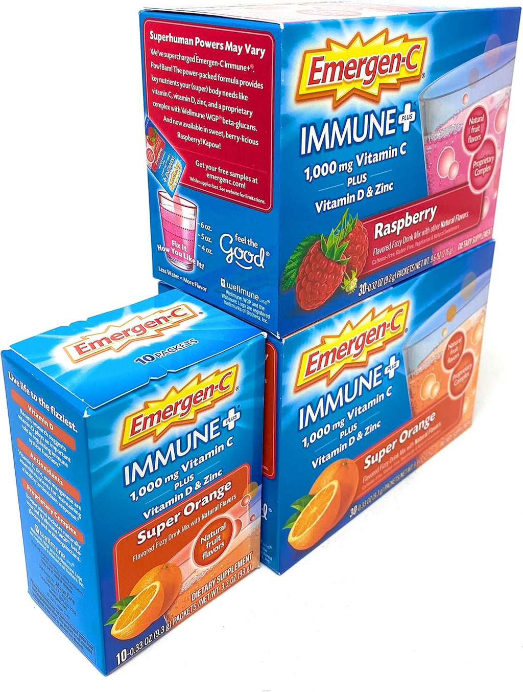 Dietary Supplement Fizzy Drink Mix Powder Super Orange Raspberry k7m