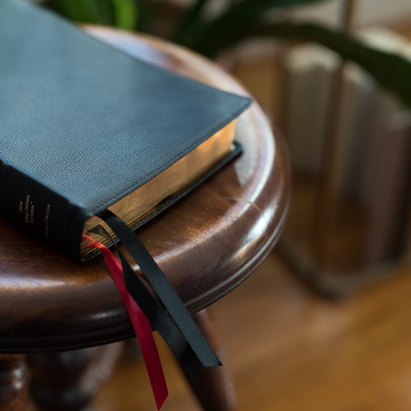 Reference Bible, Goatskin Leather, Black, Red Letter, Comfort Print a7