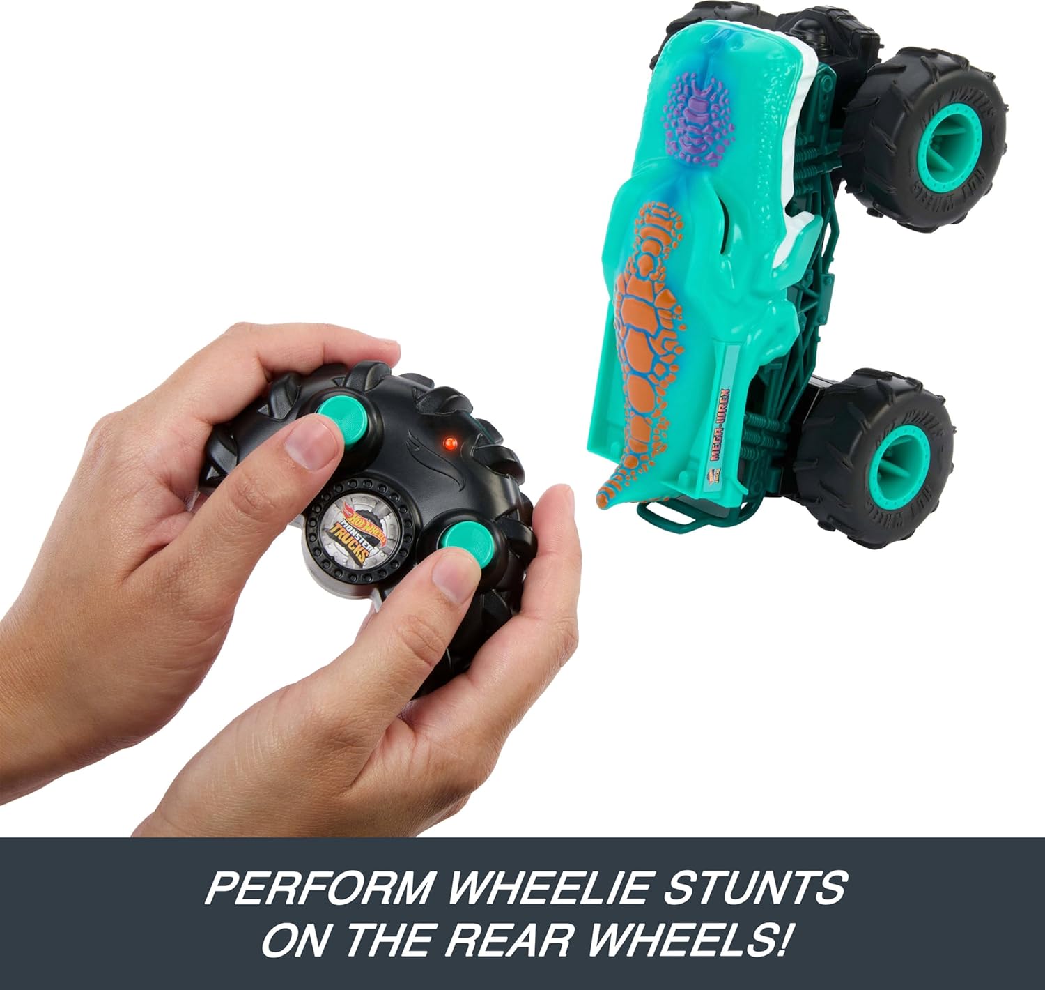 Remote Control Monster Truck Toy 1:24 Scale All-Terrain Wheelies k7m