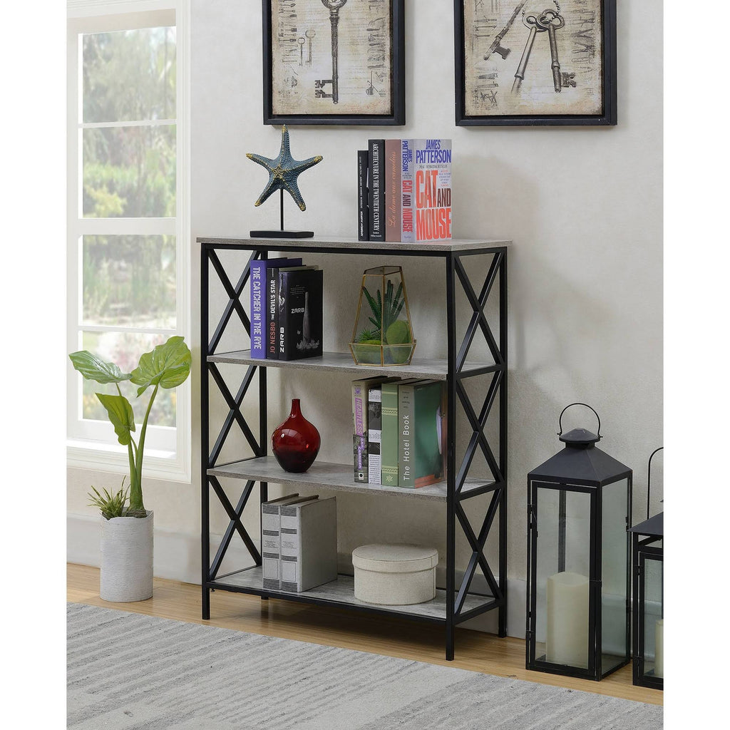 Bookcase 4 Tier Faux Birch a7