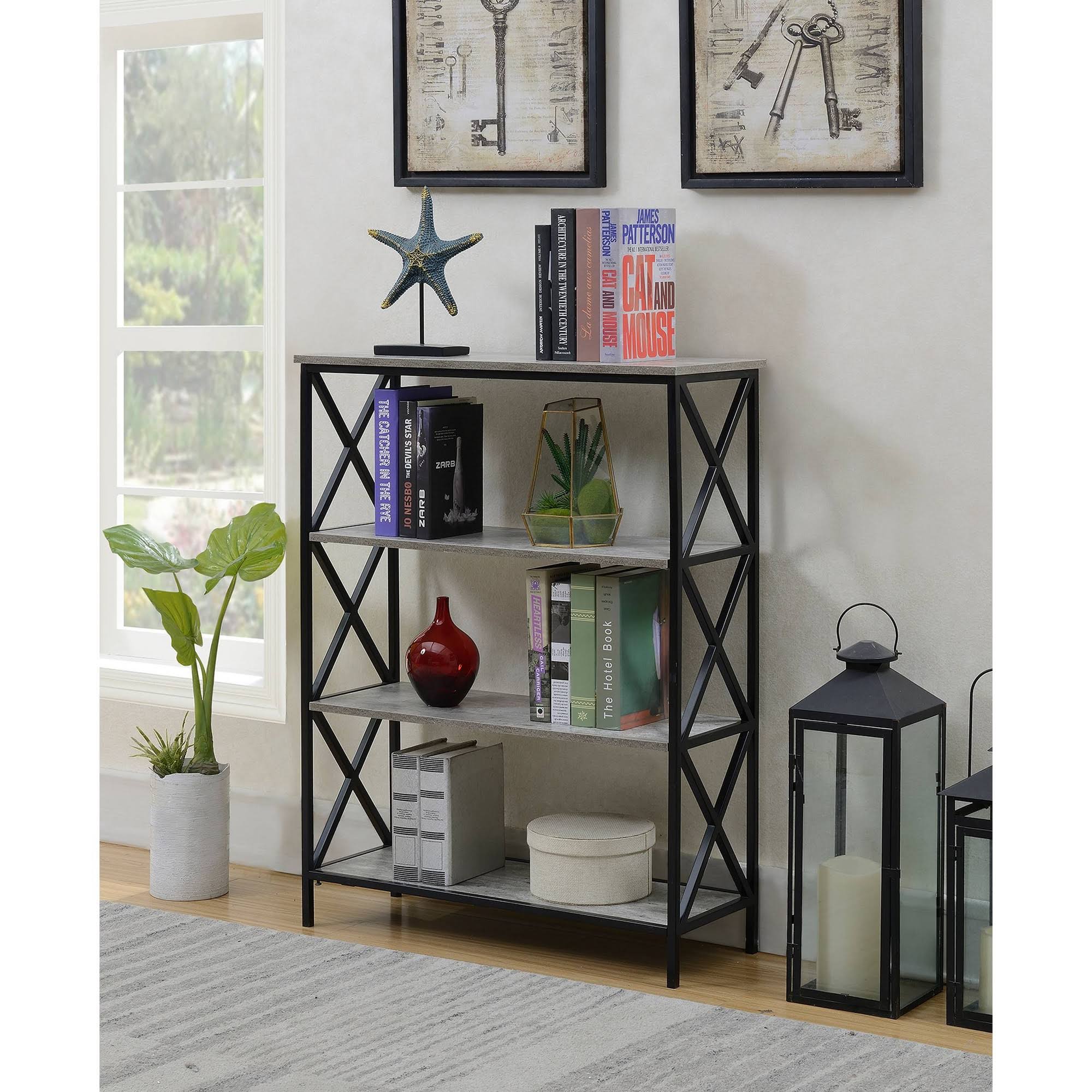 Bookcase 4 Tier Faux Birch a7
