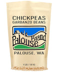Chickpeas | Garbanzo Beans | 4 LBS | Family Farmed in Washington State | 100% Desiccant Free | Non-GMO Project Verified | Kosher Parve | Field Traced | Kraft Bag
