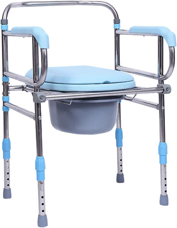 Shower Chair for Disabled Toilet Safety Frame Commode Bathroom Seat Elderly Handicapped 150kg a7