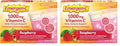 Emergen-C (30 Count, Raspberry Flavor, 1 Month Supply Dietary Supplement Fizzy Drink Mix with 1000mg Vitamin C, 0.32 Ounce Packets, Caffeine Free (Pack of 2)