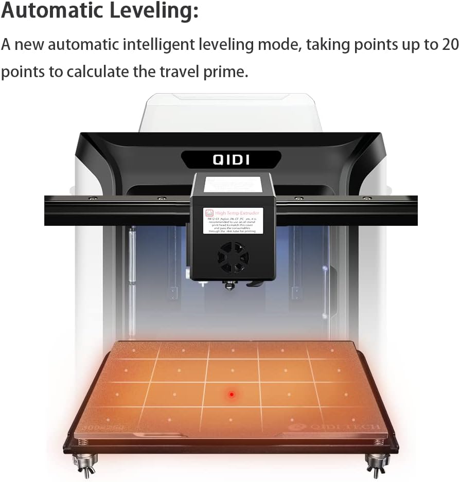 Industrial 3D Printer for Carbon Fiber Nylon, Auto Leveling 7k