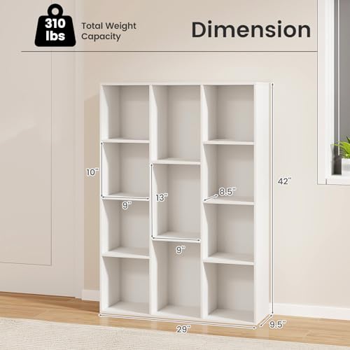 Reversible Bookcase with Anti-tip Kits, White q7