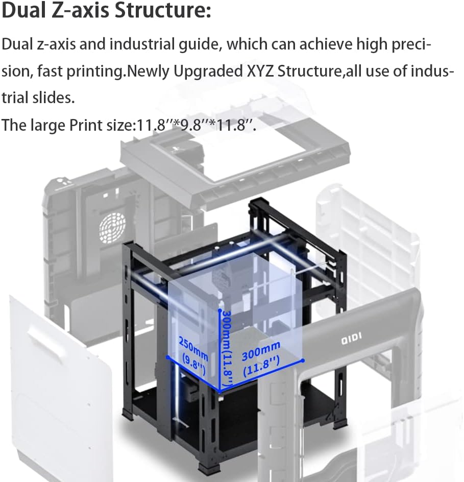 Industrial 3D Printer for Carbon Fiber Nylon, Auto Leveling 7k