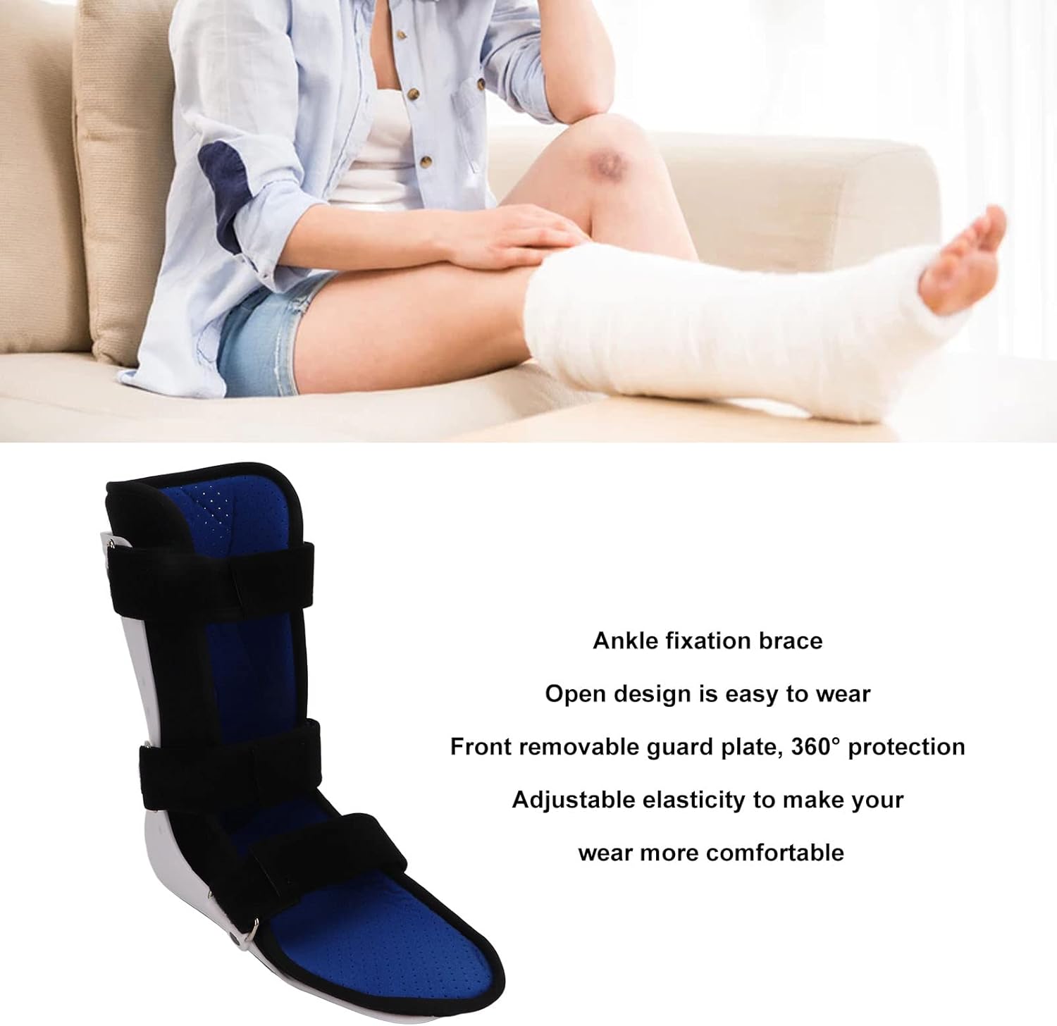 Walking Boot Ankle Fracture Brace Foot Support Right L q7