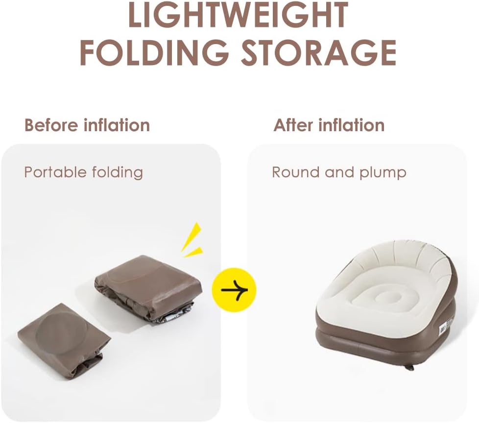 Inflatable Air Sofa Lounge for Camping Indoor Outdoor a7