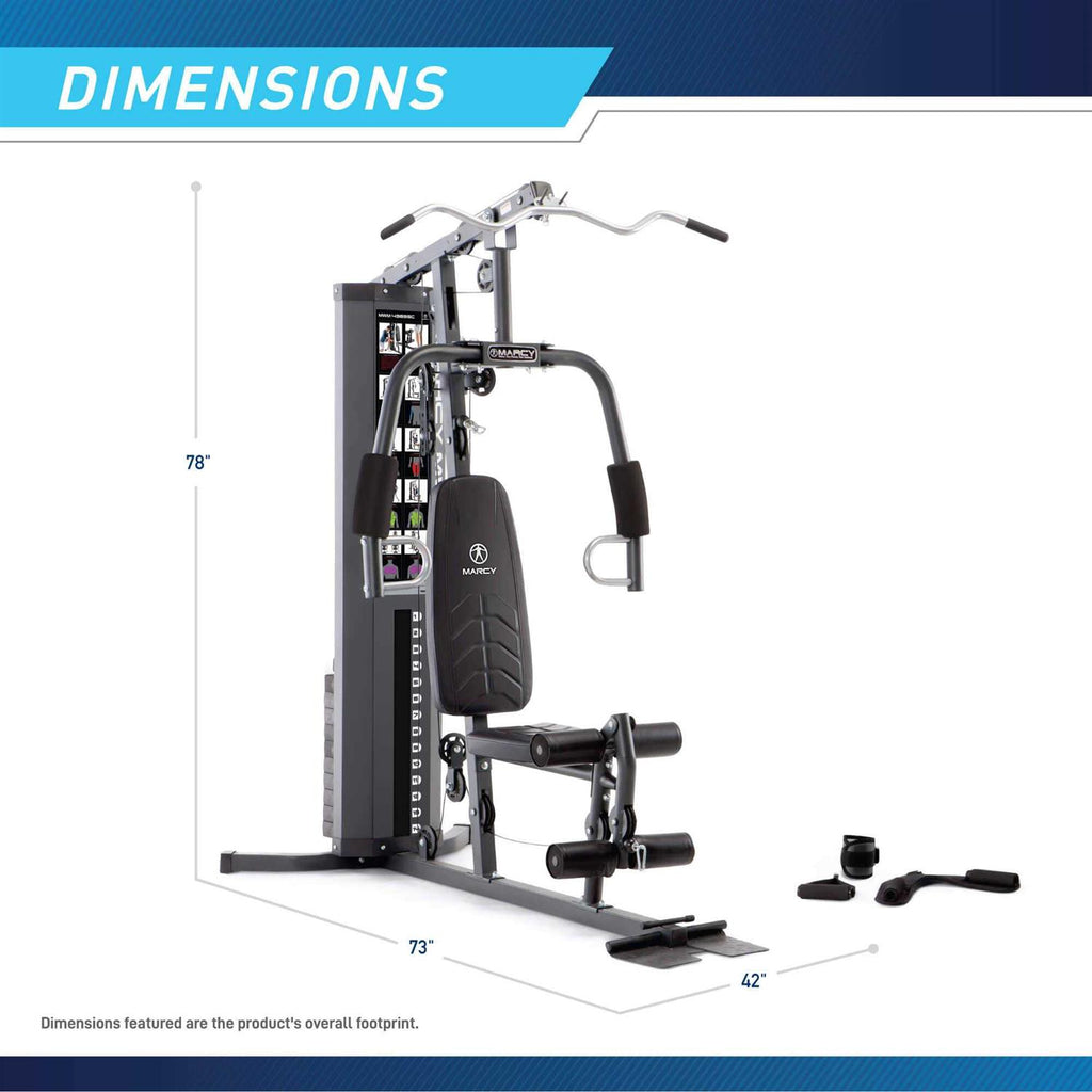 150 lb Stack Home Gym Kit a7
