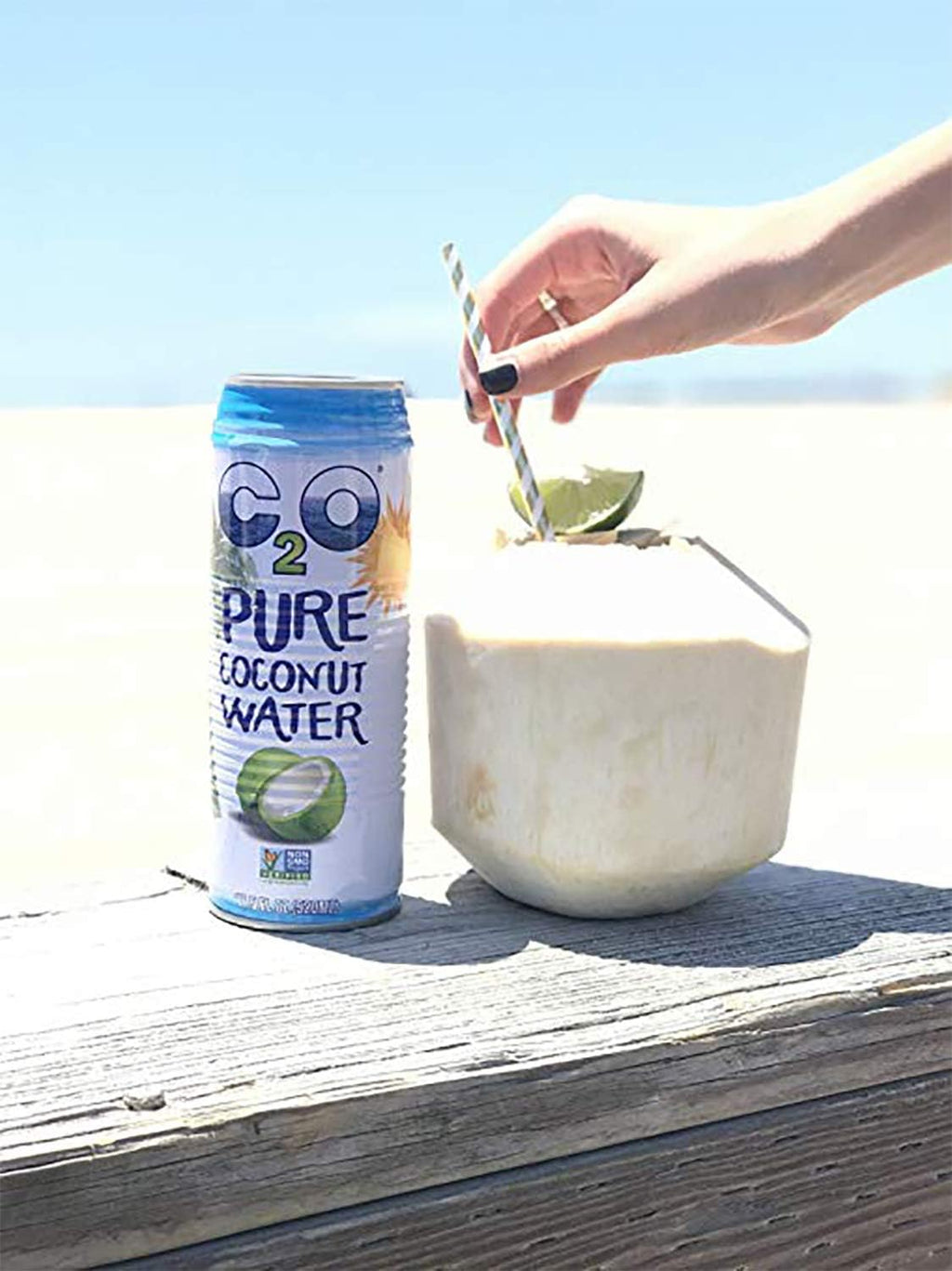 Coconut Water Unsweetened with Electrolytes 17.5 fl oz Pack of 12 k7
