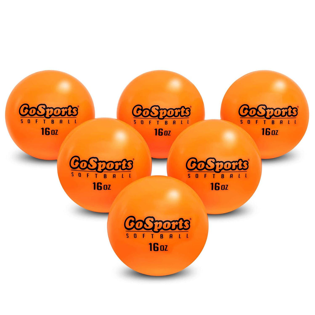 Gosports 3.82 inch Weighted Training Softballs 6 Pack Hitting &amp; Pitching Training for All Skill Levels - Sports Supplies Online Store