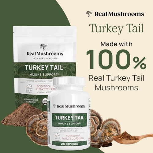 Turkey Tail Mushroom Powder Organic Supplement 7k