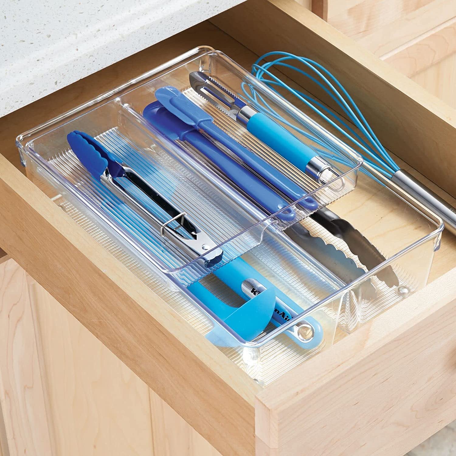 Drawer Organizer 2-Tier Stackable Tray a7