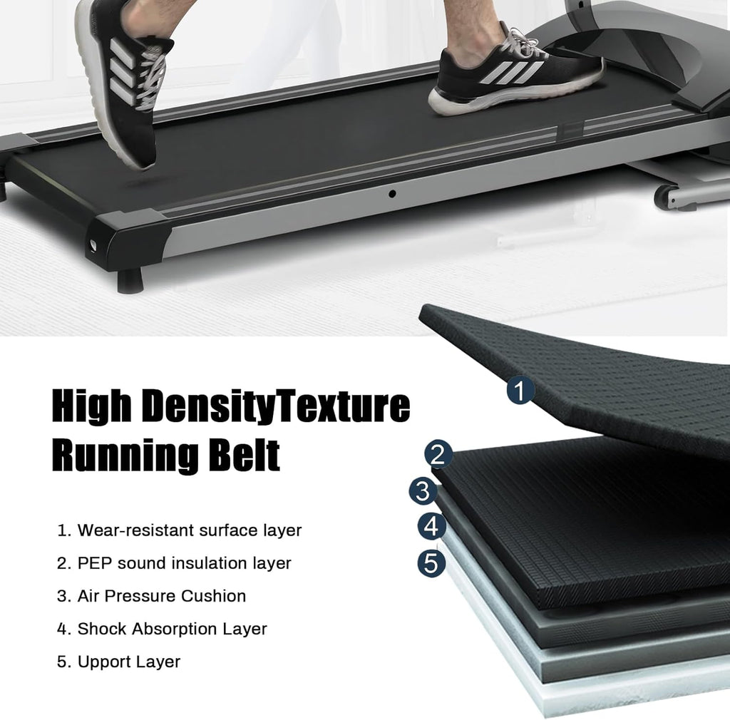 Folding Treadmill for Home Gym with Cup Holder a7