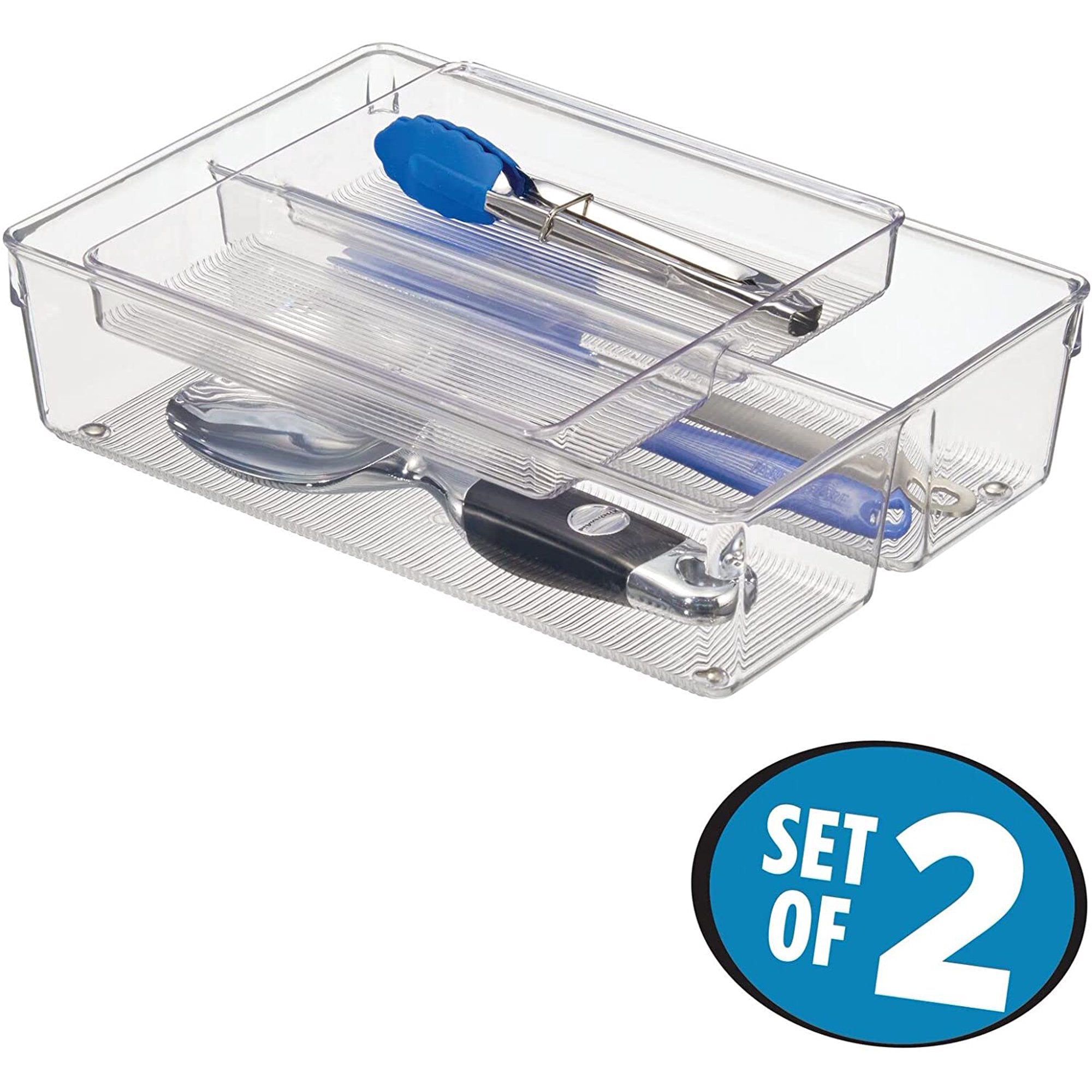 Drawer Organizer 2-Tier Stackable Tray a7