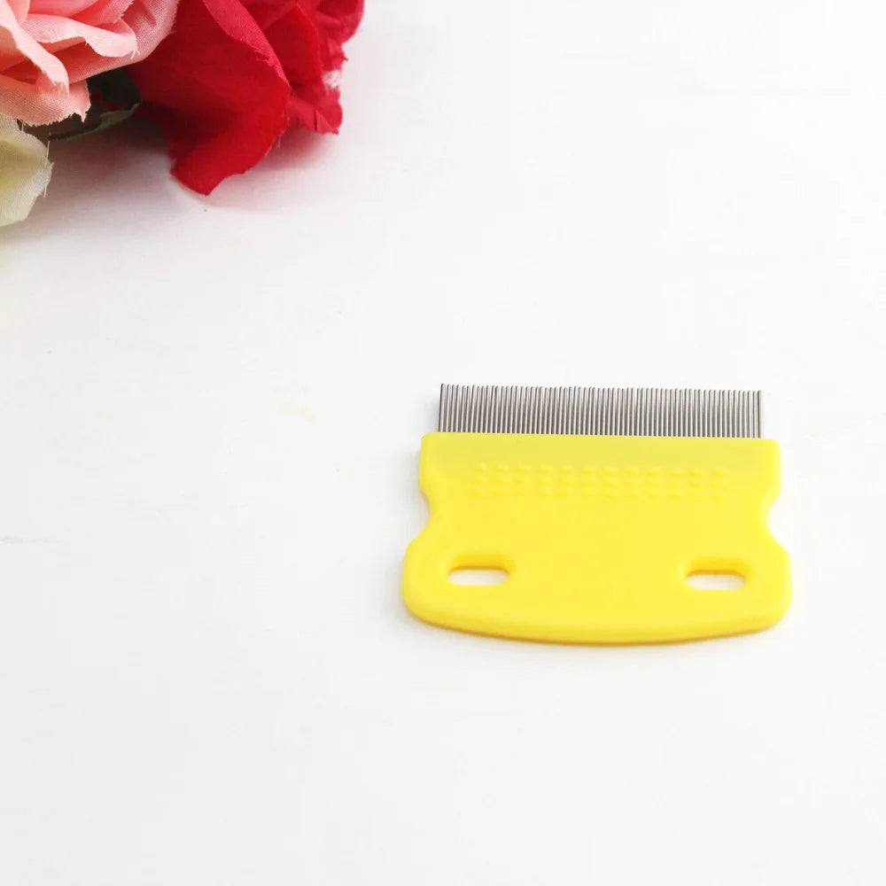 Pet Hair Grooming Comb Stainless Steel Fine Toothed a7