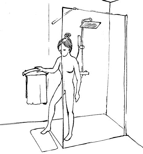 Bathroom Grab Bar with Paper Holder Stainless Steel Handrail a7