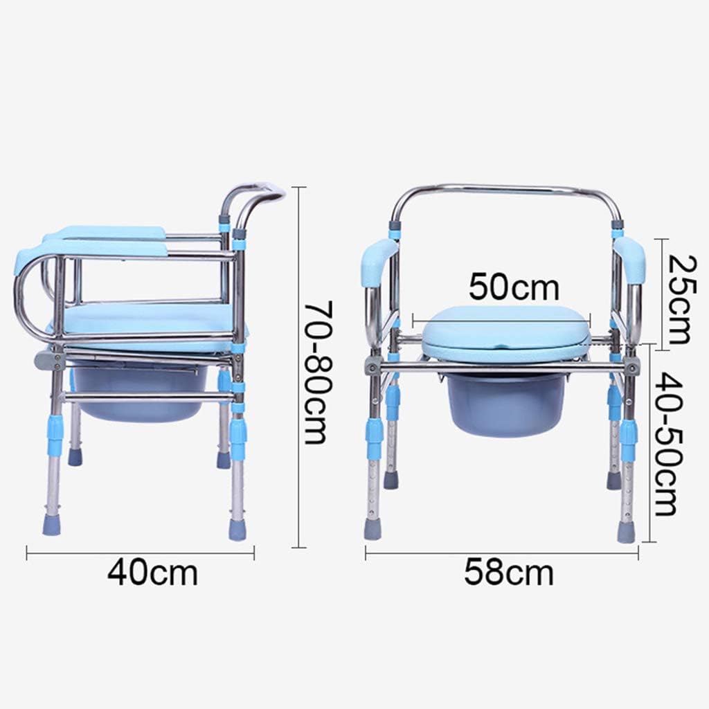 Shower Chair for Disabled Toilet Safety Frame Commode Bathroom Seat Elderly Handicapped 150kg a7