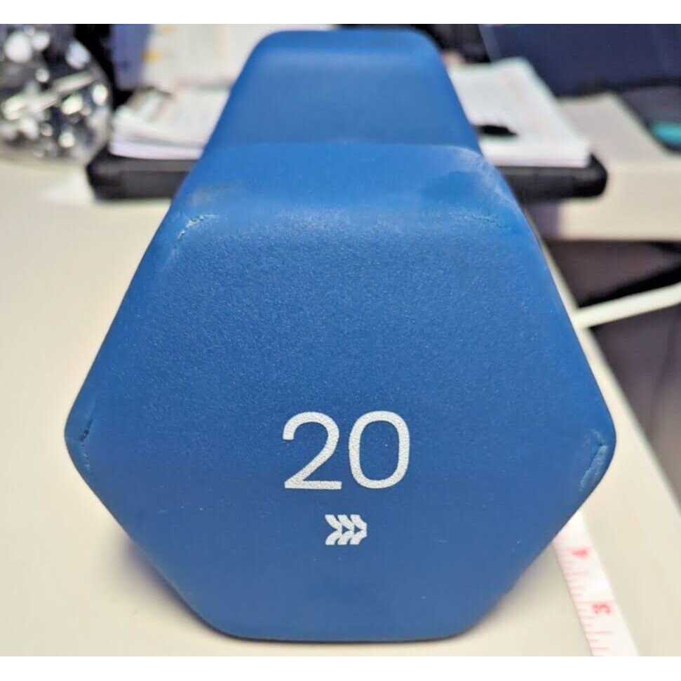 Neoprene Dumbbell 20lbs Blue k7m