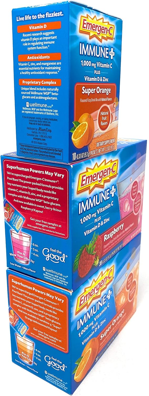 Dietary Supplement Fizzy Drink Mix Powder Super Orange Raspberry k7m