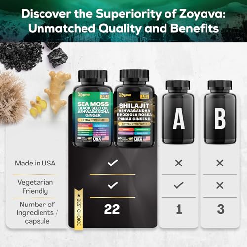 Sea Moss & Shilajit Supplement Bundle 7000mg x2 k7