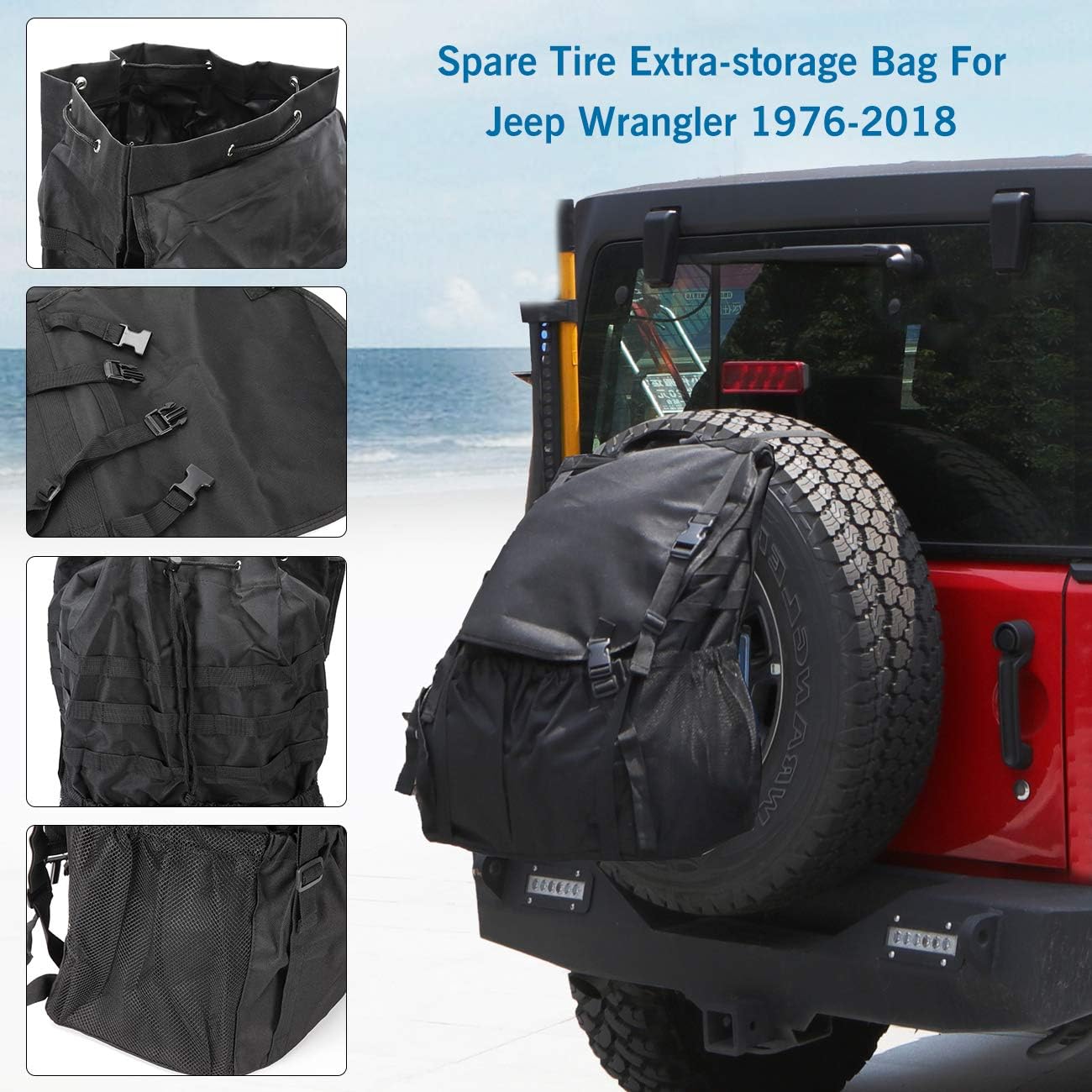 Spare Tire Trash Bag Overland Cargo Organizer for Camping SUV Truck Off-Road a7