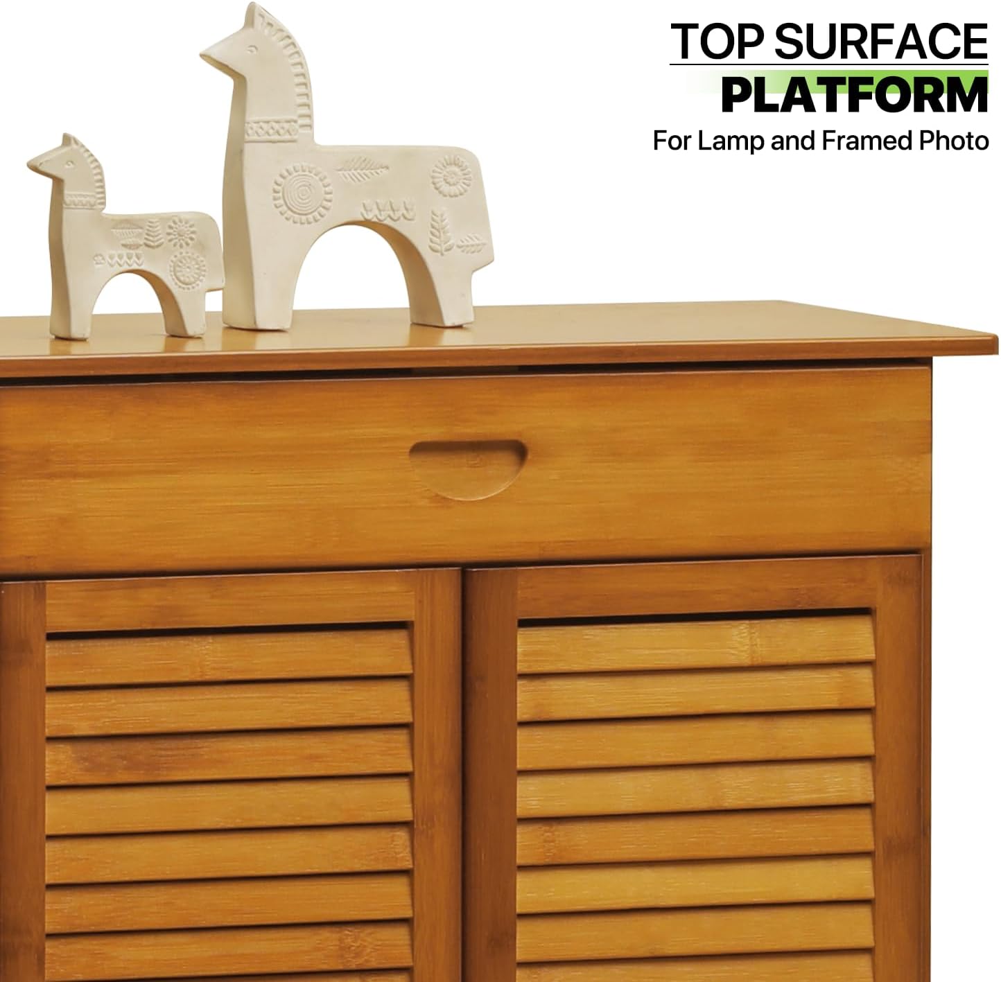 Bamboo 7-Tier Shoe Cabinet with Drawer and Boot Holder a7