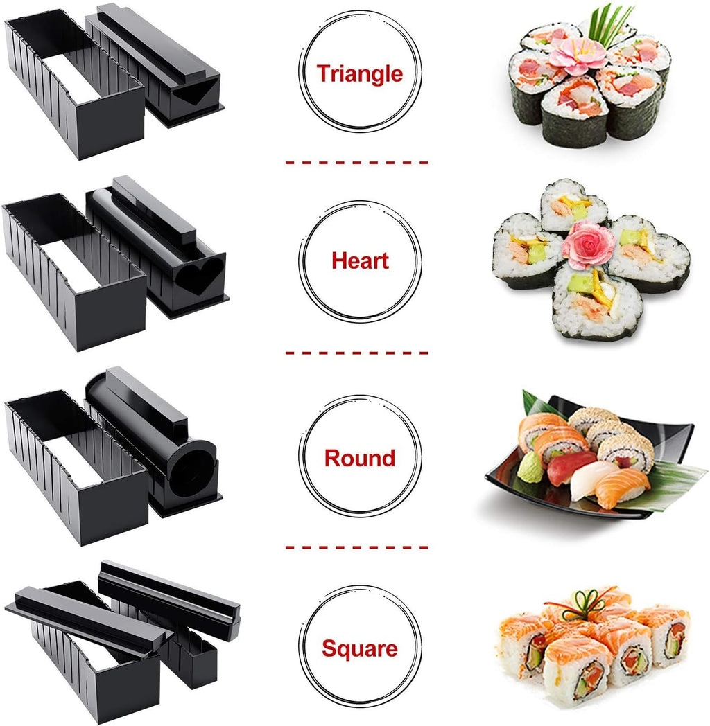 Sushi Maker Kit 11pcs DIY Roll Mold Kitchen A7