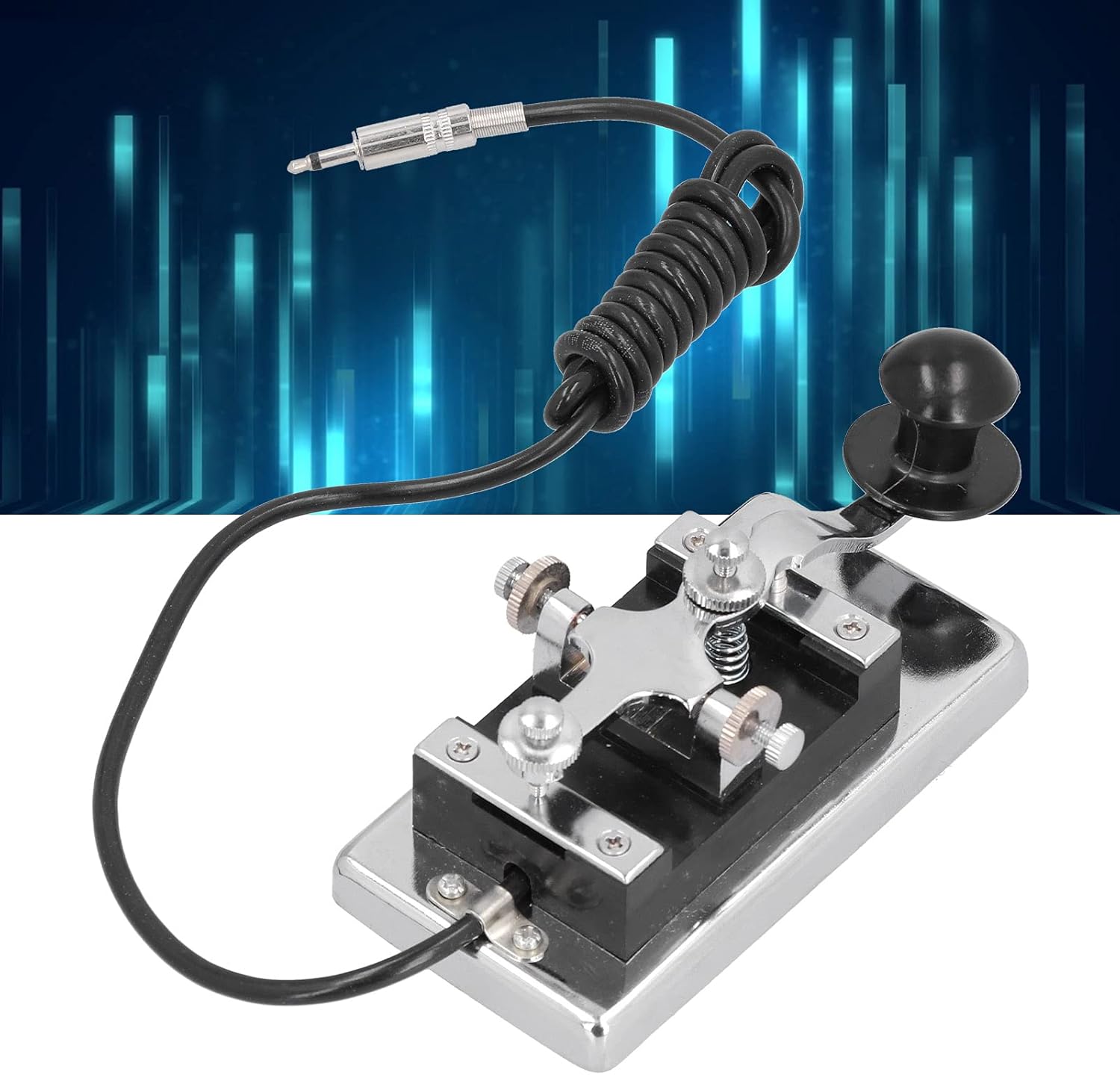 CW Telegraph Key Stainless Steel DIY Radio Teaching K4 a7