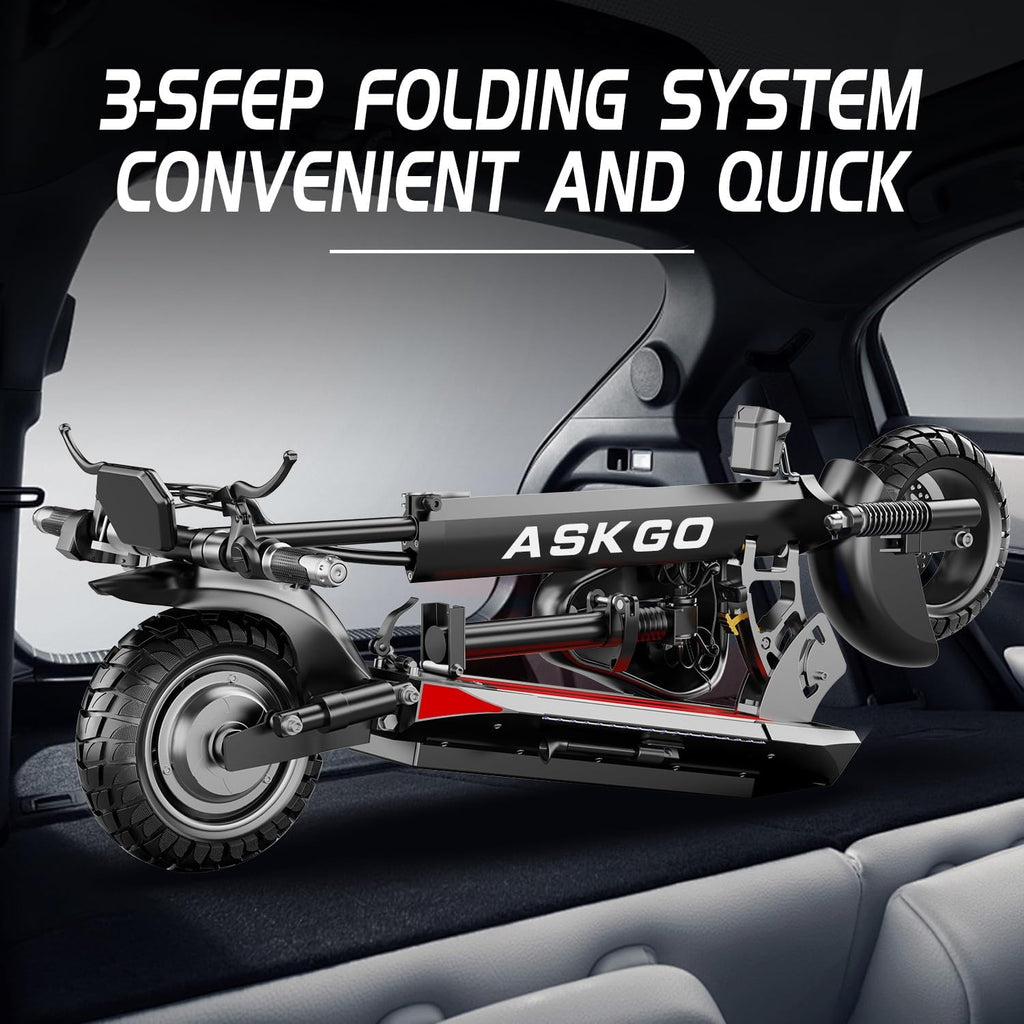 Electric Scooter for Adults 800W 27MPH 35 Miles Foldable with Seat a7
