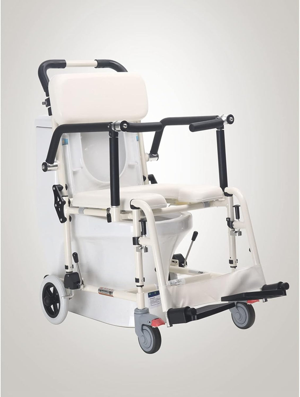 Bedside Toilet Rolling Shower Wheelchair for Elderly Transfer a7