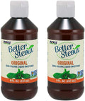 Now Foods Better Stevia Original Liquid Extract, 8 Ounce Bottle (Pack of 2)