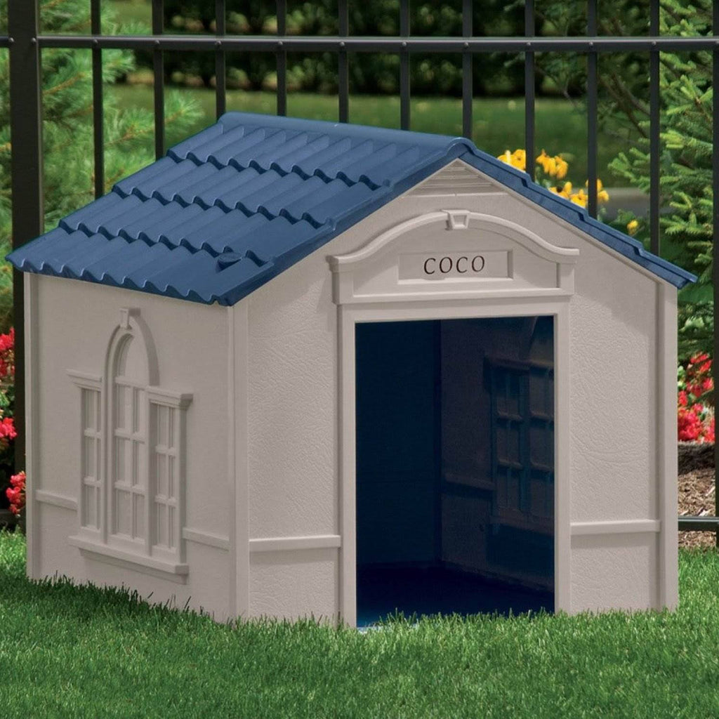 Large Weatherproof Resin Dog House 2 Pack k7