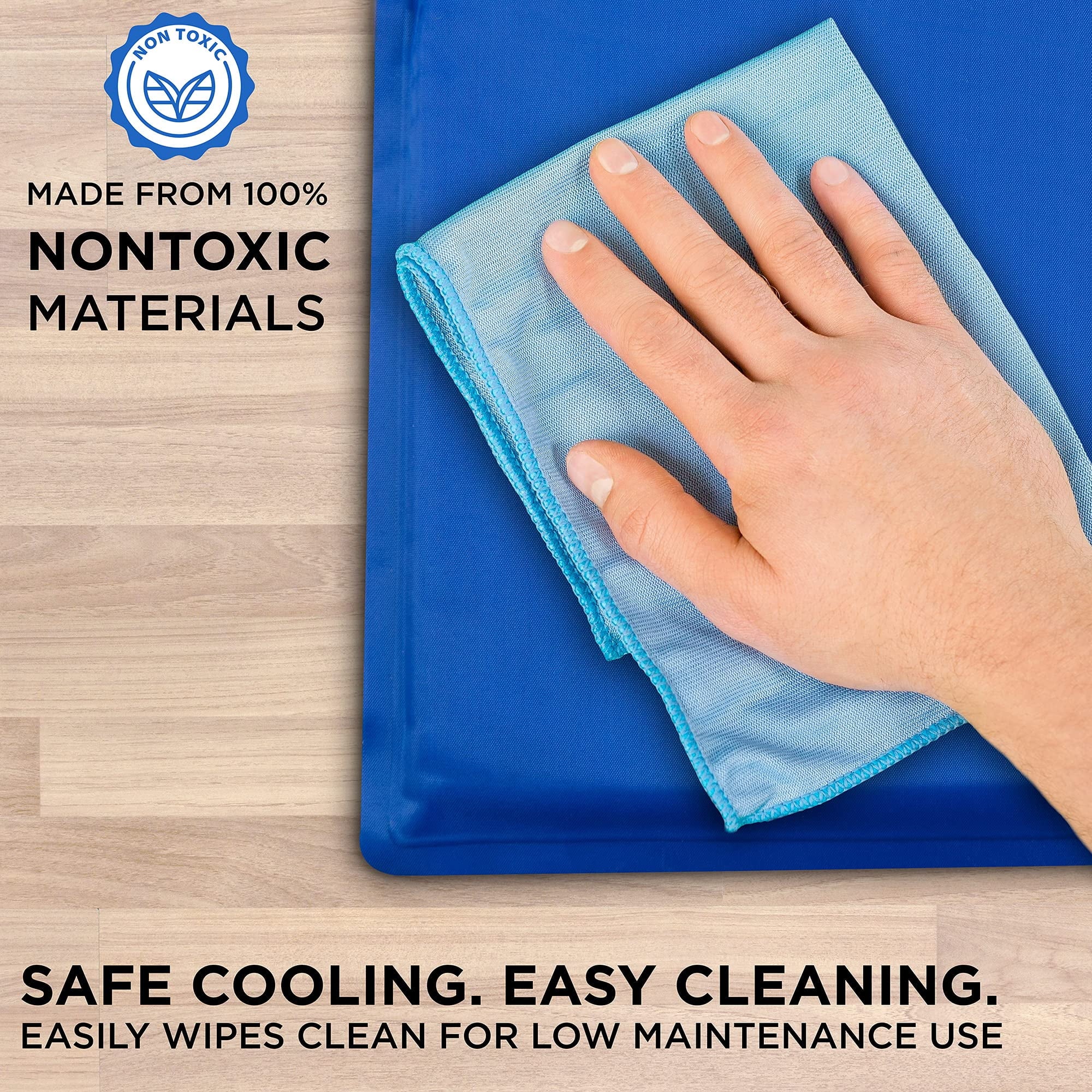 Cooling Mat for Pets Gel Bed Blue k7
