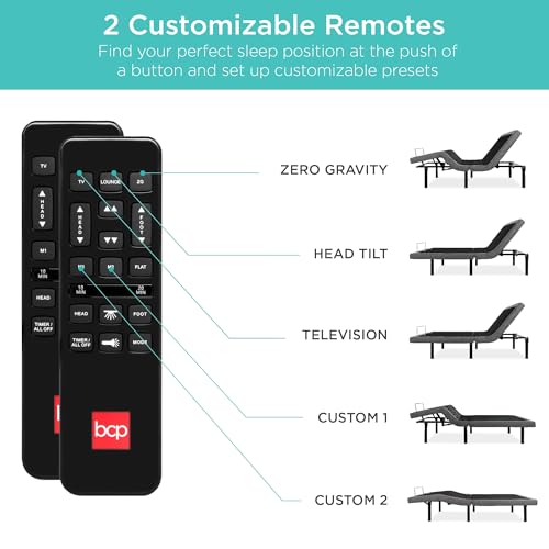 Adjustable Bed Twin XL with Remote Control and Massage a7k