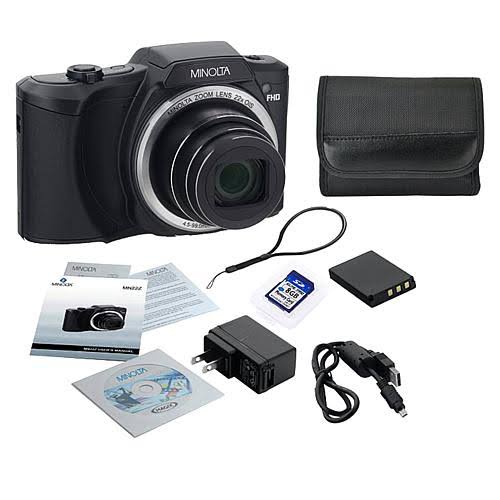 Digital Camera 22x Zoom Black k7m