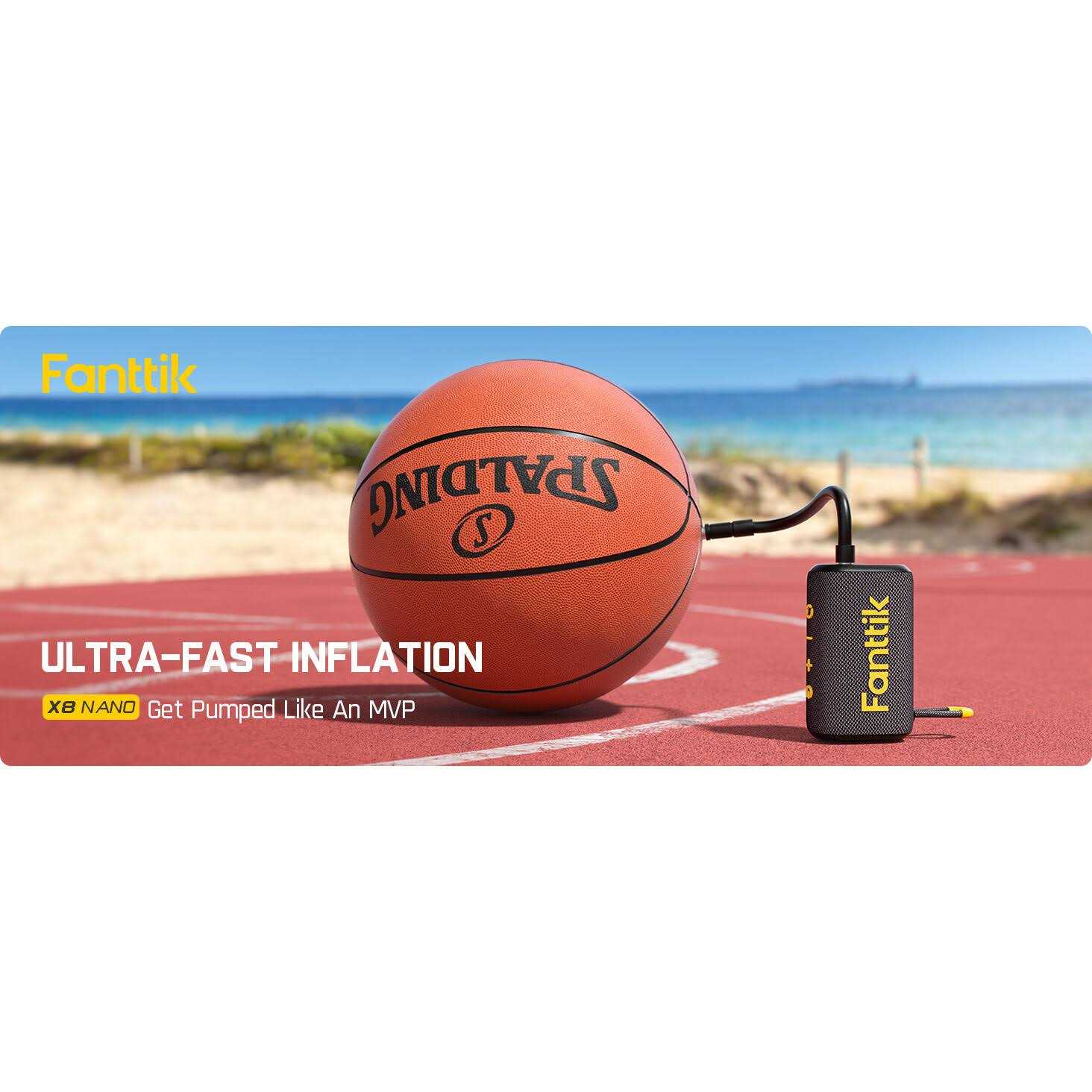 Electric Ball Pump for Sports Balls with Pressure Gauge and LED Display k7m