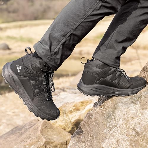Men's Hiking Boots Waterproof Lightweight Leather a7