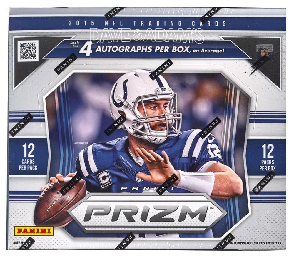 2015 Panini Prizm Football 12 Pack Jumbo Hobby Box Sealed k7