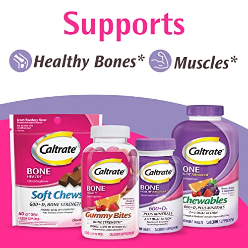 Calcium Vitamin D Chewable Supplement, Cherry Orange Fruit Punch 60 Count a7