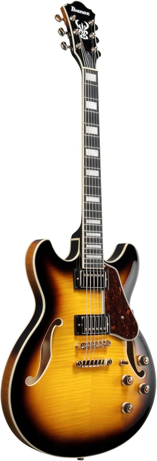Semi-Hollow Electric Guitar Sunburst k7m