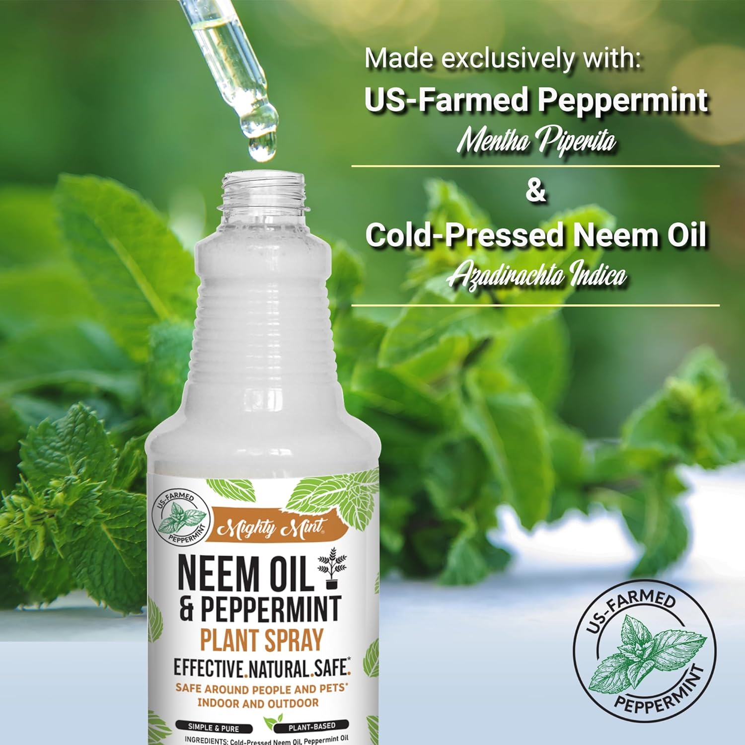 Neem Oil & Peppermint Plant Spray 16oz k7