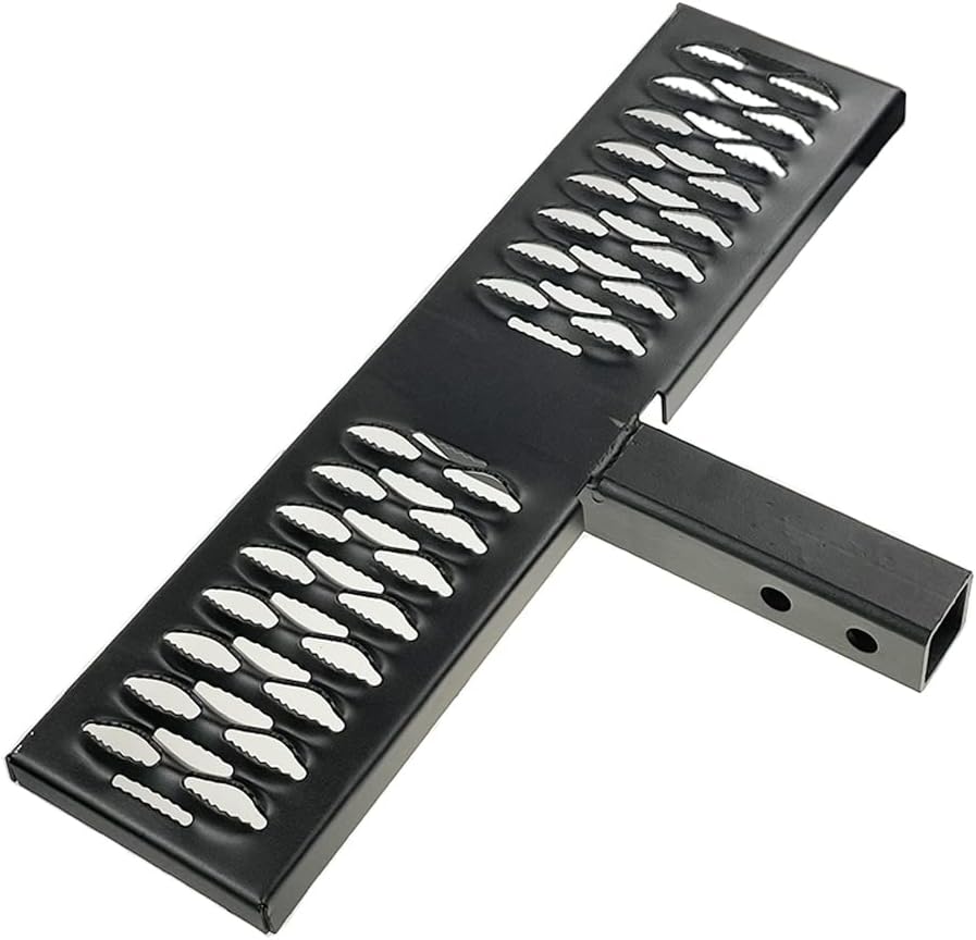 Hitch Step Anti Slip Rust Towing Bumper Guard Black Rear Receiver 2" Pedal k7m