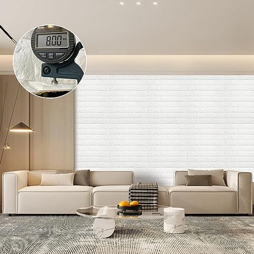 Brick Wall Panels 20 Pack Peel and Stick 3D Wallpaper Waterproof Foam Faux Brick q7