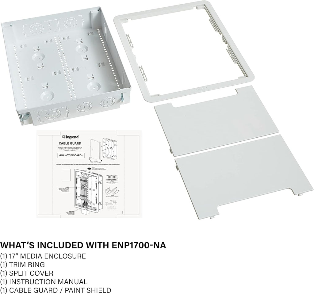 Cable Management Enclosure 17 Inch White k7