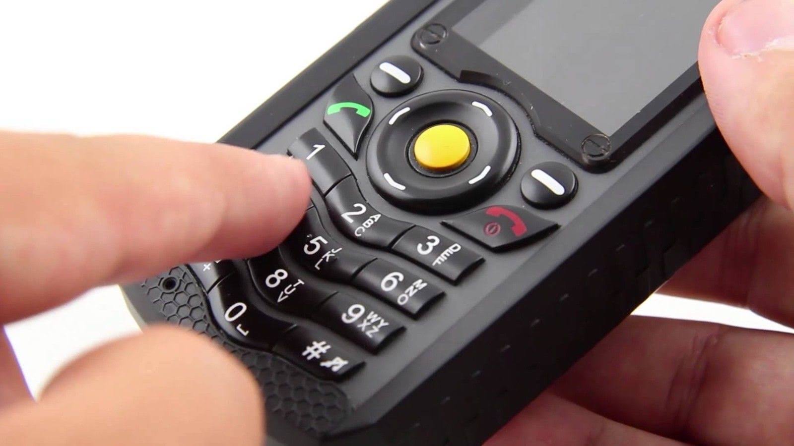 Black Unlocked GSM Dual SIM Phone IP67 k7